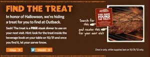 halloween2012 findthetreat 300x115 Outback Free Steak! Kids Eat Free at Outback on Halloween